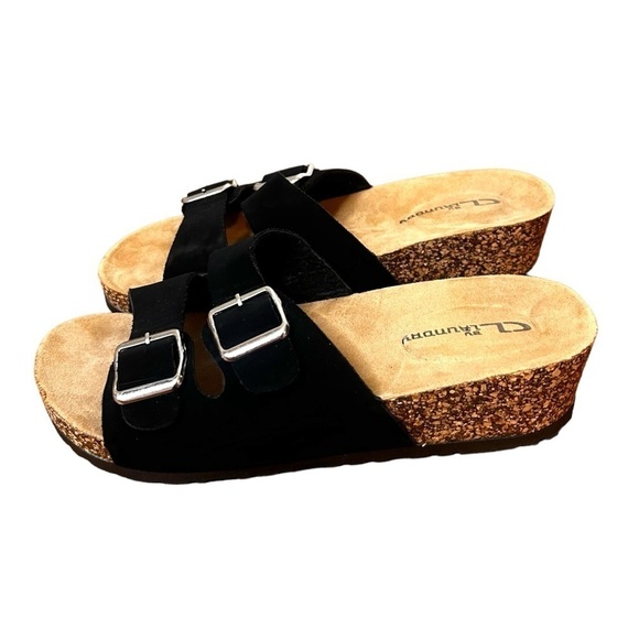 Chinese Laundry Women's Double Buckle Footbed Sandals - Picture 4 of 8